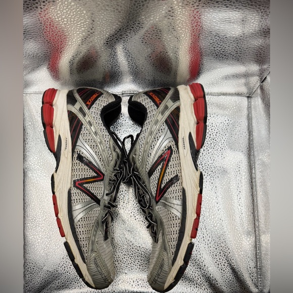 New Balance Men's Athletic Shoes - Gray and Red - Picture 8 of 11